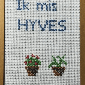 Kruissteek Ik mis Hyves